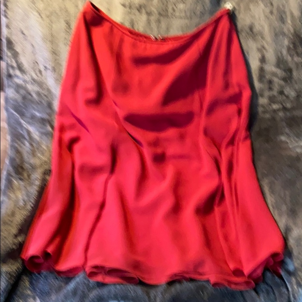 Red dress skirt
